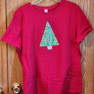 Red Christmas 🎄 T-shirt size XL 16/18